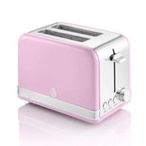 Swan Retro 2 Dilimli Ekmek Kızartma Makinesi Pembe